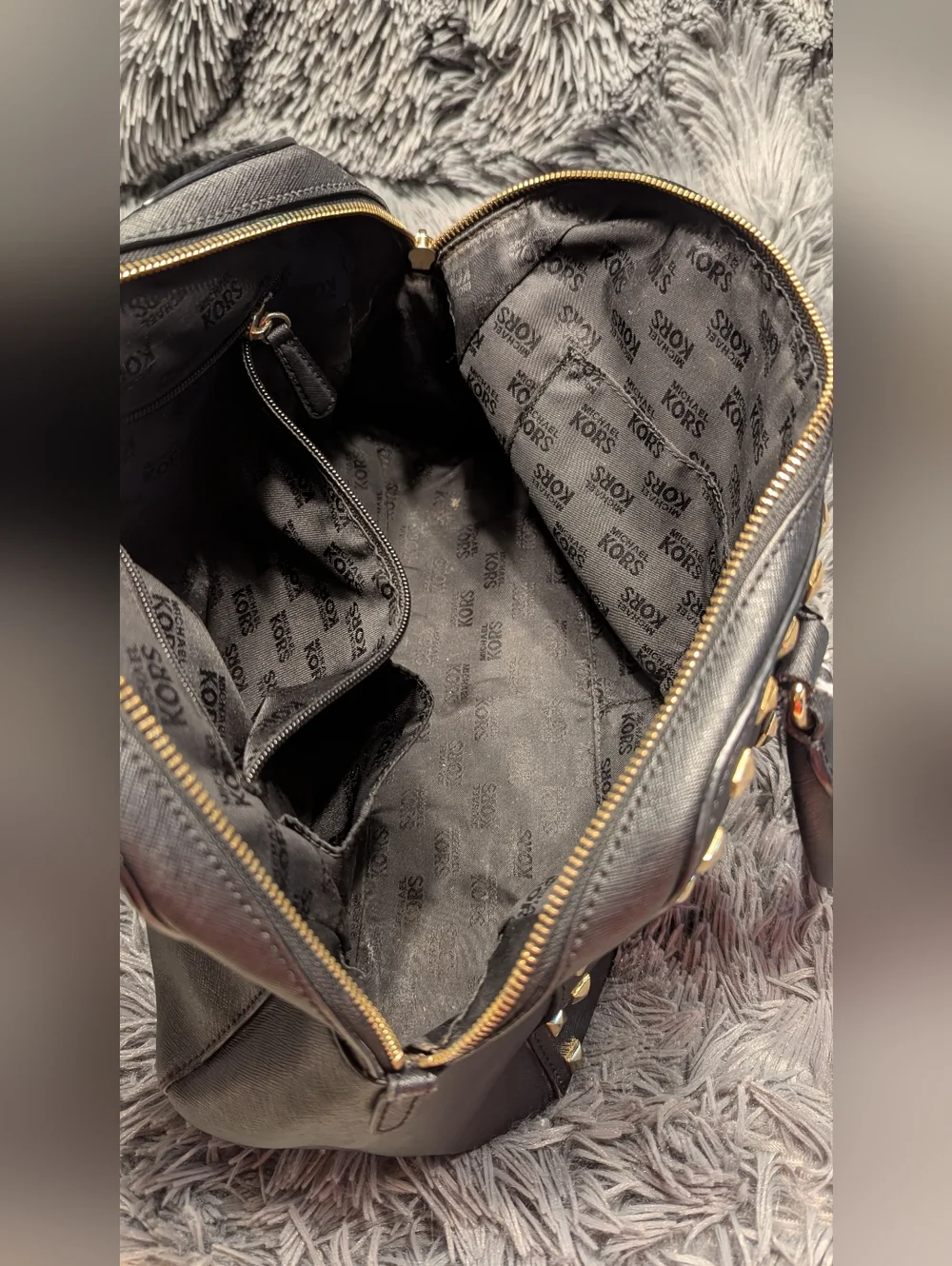 Michael Kors Sandrine Studded Satchel - Picture 5 of 5